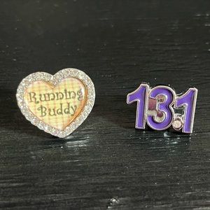 Shoelace Charms - 13.1 and Running Buddy